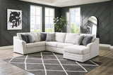 Koralynn Stone 3-Piece Sectional with Ottoman - image 9