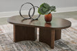 Korestone Dark Brown Coffee Table from Decor Furniture