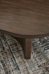 Korestone Dark Brown Coffee Table detail view