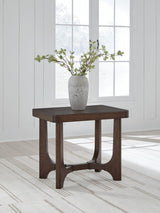 Korestone Dark Brown End Table from Decor Furniture
