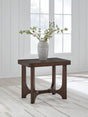 Korestone Dark Brown End Table from Decor Furniture