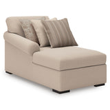 LadyMae Twill Performance Fabric,Next-Gen Nuvella™ 5-Piece Sectional with Chaise angled view