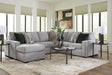 Lakepoint Nickel 2-Piece Sectional with Chaise from Decor Furniture