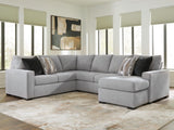 Lakepoint Nickel 2-Piece Sectional with Chaise from Decor Furniture