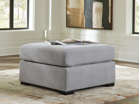 Lakepoint Nickel Chenille Oversized Accent Ottoman from Decor Furniture