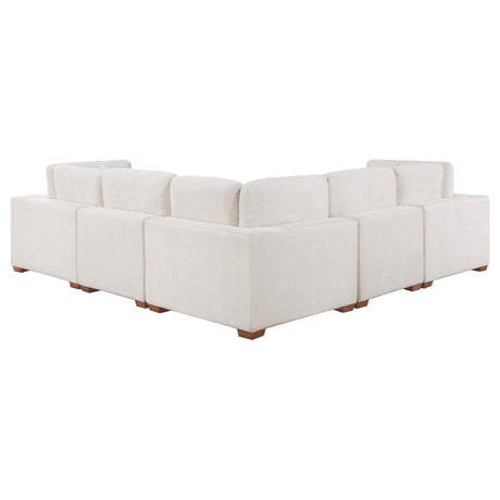 Room view featuring Lakeview 5-Piece Ivory Sectional Sofa