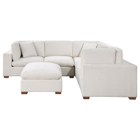 Main angle of Lakeview Ivory Upholstered Modular Sectional