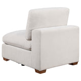 Close-up of Ivory fabric upholstery on Lakeview Chair