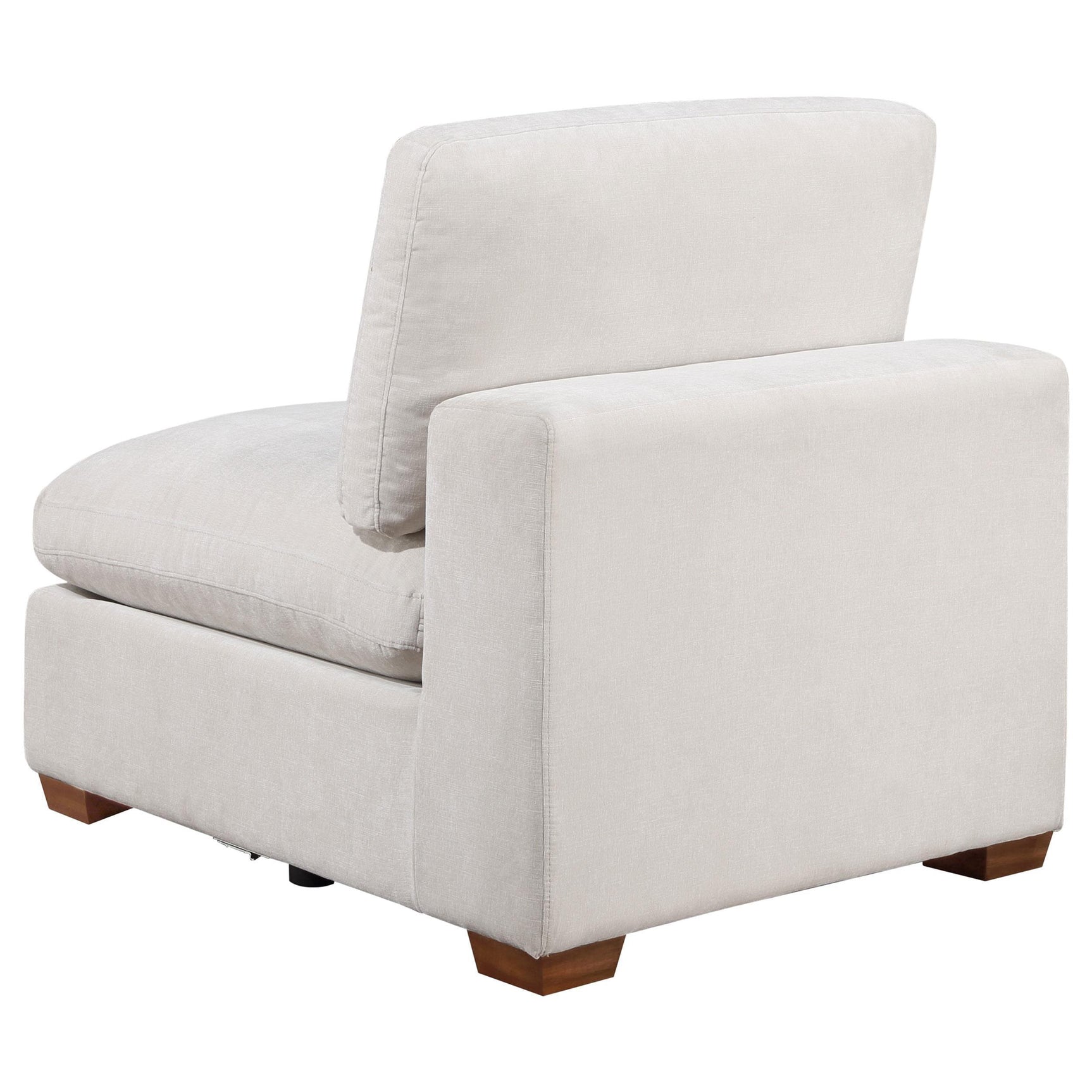 Close-up of Ivory fabric upholstery on Lakeview Chair