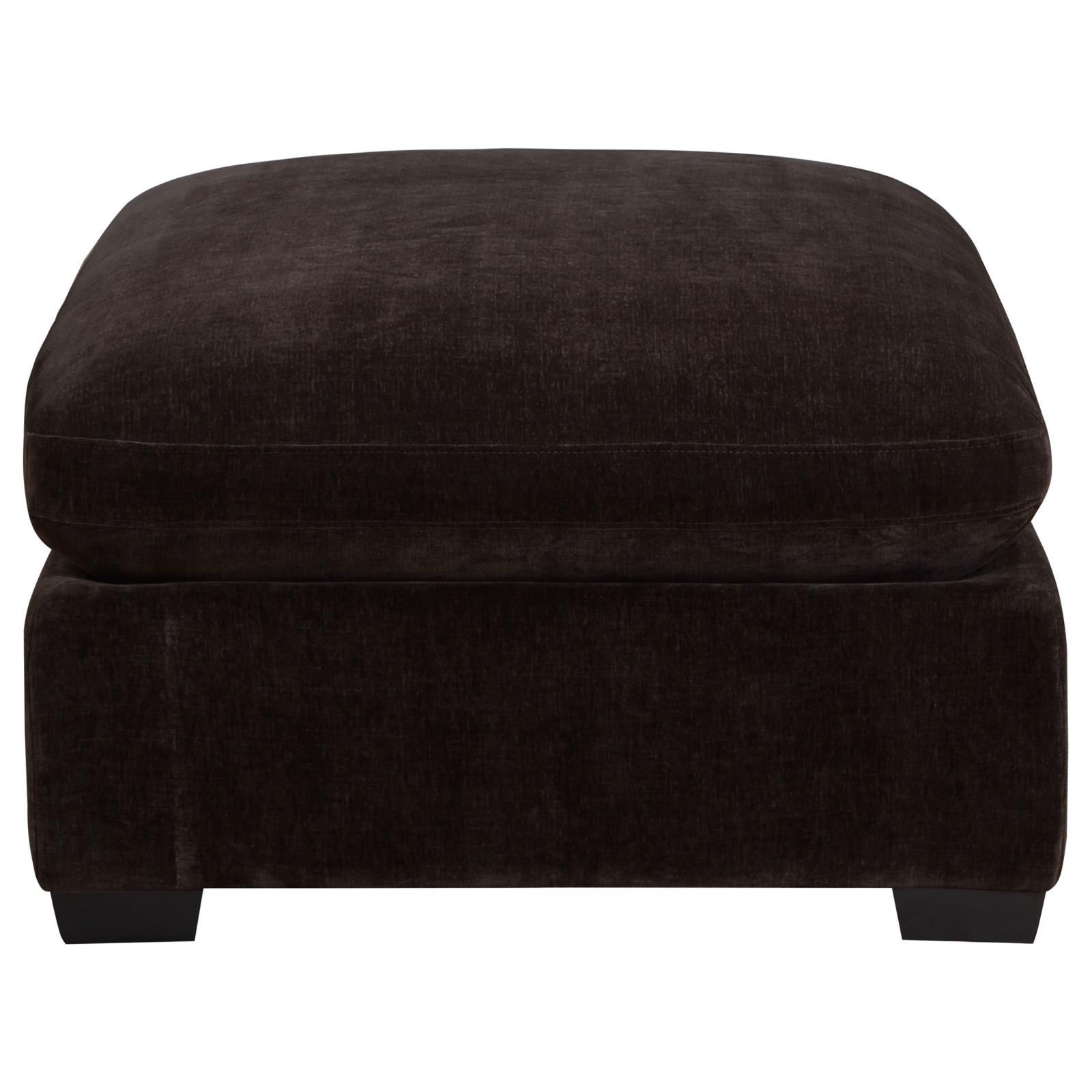Lakeview Ottoman top view showing upholstery texture