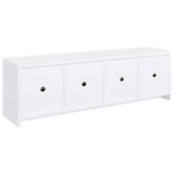 TV supported on Laughlin 3-piece Entertainment Center overview