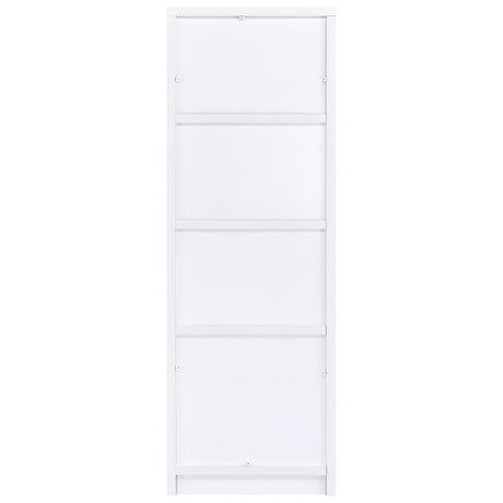 Laughlin Media Tower door closed with storage inside