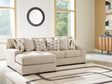 Laurelgrove Pebble Chenille,Performance Fabric,Next-Gen Nuvella™ 2-Piece Sectional Sofa Chaise from Decor Furniture