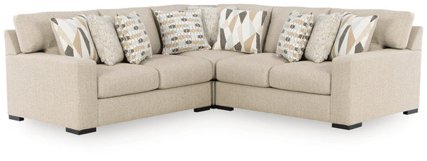 Laurelgrove Pebble Chenille,Performance Fabric,Next-Gen Nuvella™ 3-Piece Sectional from Decor Furniture