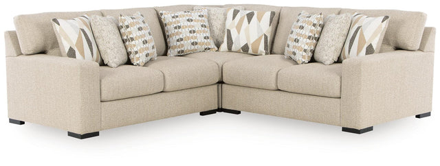 Laurelgrove Pebble Chenille,Performance Fabric,Next-Gen Nuvella™ 3-Piece Sectional from Decor Furniture