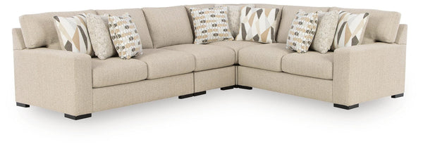 Laurelgrove Pebble Chenille,Performance Fabric,Next-Gen Nuvella™ 4-Piece Sectional from Decor Furniture
