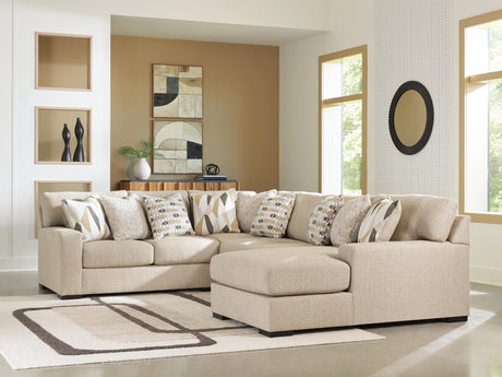 Laurelgrove Pebble Chenille,Performance Fabric,Next-Gen Nuvella™ 4-Piece Sectional with Chaise - image 1