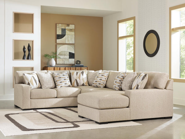 Laurelgrove Pebble Chenille,Performance Fabric,Next-Gen Nuvella™ 4-Piece Sectional with Chaise - image 1