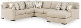 Laurelgrove Pebble Chenille,Performance Fabric,Next-Gen Nuvella™ 4-Piece Sectional with Chaise - image 2