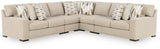 Laurelgrove Pebble Chenille,Performance Fabric,Next-Gen Nuvella™ 5-Piece Sectional from Decor Furniture