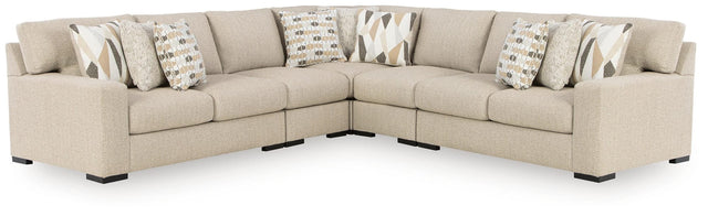 Laurelgrove Pebble Chenille,Performance Fabric,Next-Gen Nuvella™ 5-Piece Sectional from Decor Furniture