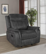 Close-up of soft microfiber upholstery and stitching