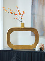 Lawtonville Antique Gold Finish Vase from Decor Furniture