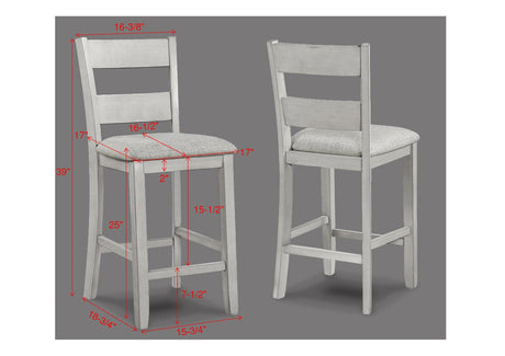 Main view of Lester driftwood dining set