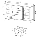 Overall layout of Lewes 4-piece entertainment wall