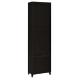 Storage compartments on Lewes entertainment center