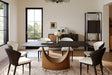 Lexi Matte Sintered Stone Dining Table front angle