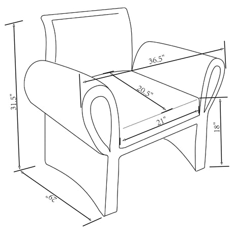 Liana Chair in lifestyle room setting