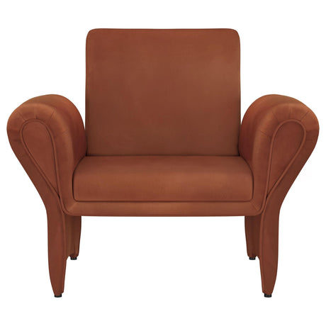 Close-up of Liana chair fabric and arm detailing