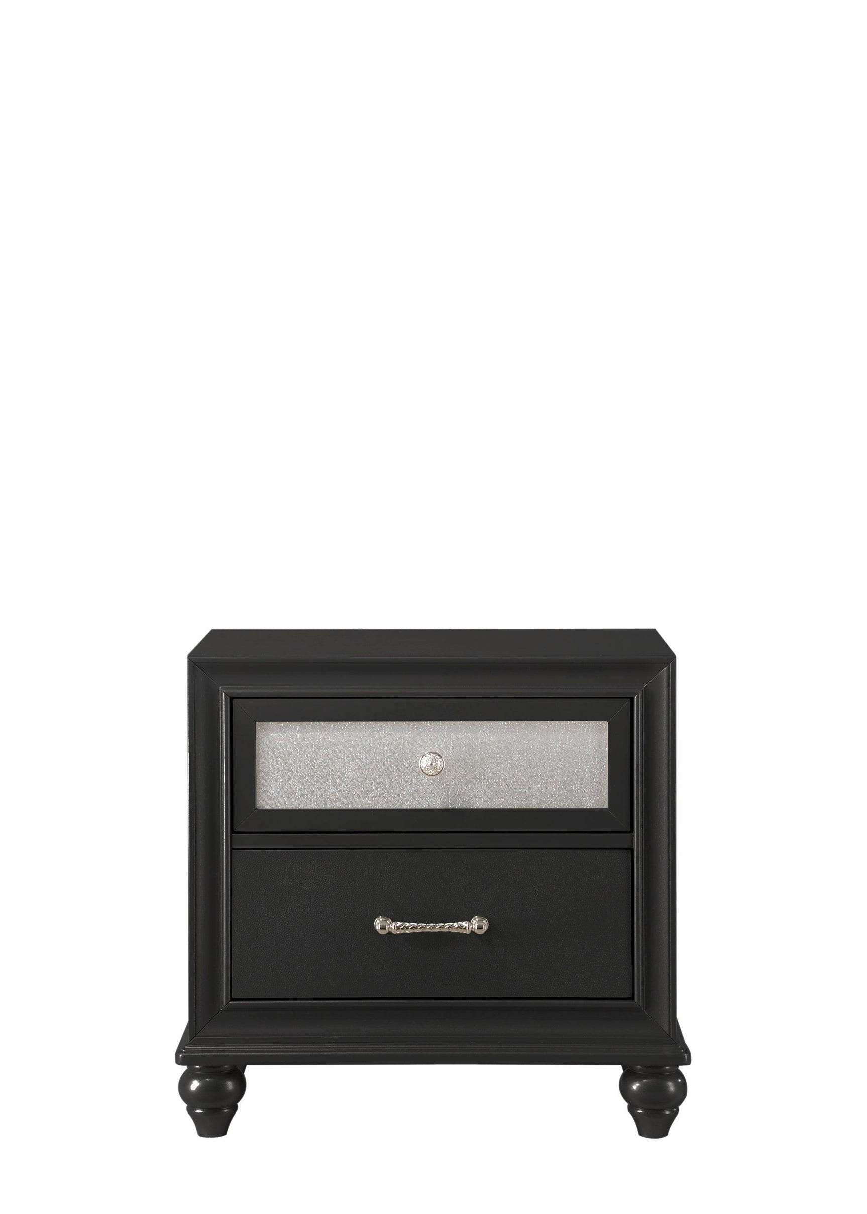 Lila full bed tufted footboard and frame detail