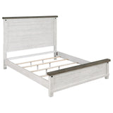 Lilith Queen Panel Bed showing squared headboard and low footboard
