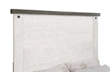 Side view of Lilith Queen Panel Bed in bedroom setting