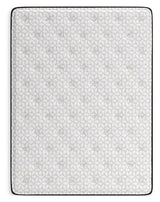 Corner detail showing mattress layers