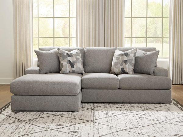 Lindon Smoke 2-Piece Sectional with Chaise from Decor Furniture