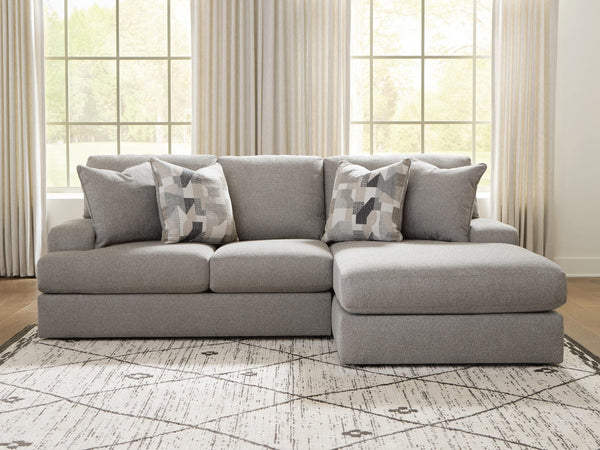 Lindon Smoke 2-Piece Sectional with Chaise from Decor Furniture