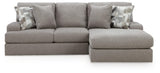 Lindon Smoke 2-Piece Sectional with Chaise view 2