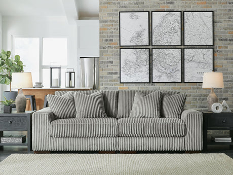 Lindyn Fog Velvet 2-Piece Sectional Sofa - image 1