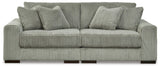 Lindyn Fog Velvet 2-Piece Sectional Sofa - image 2