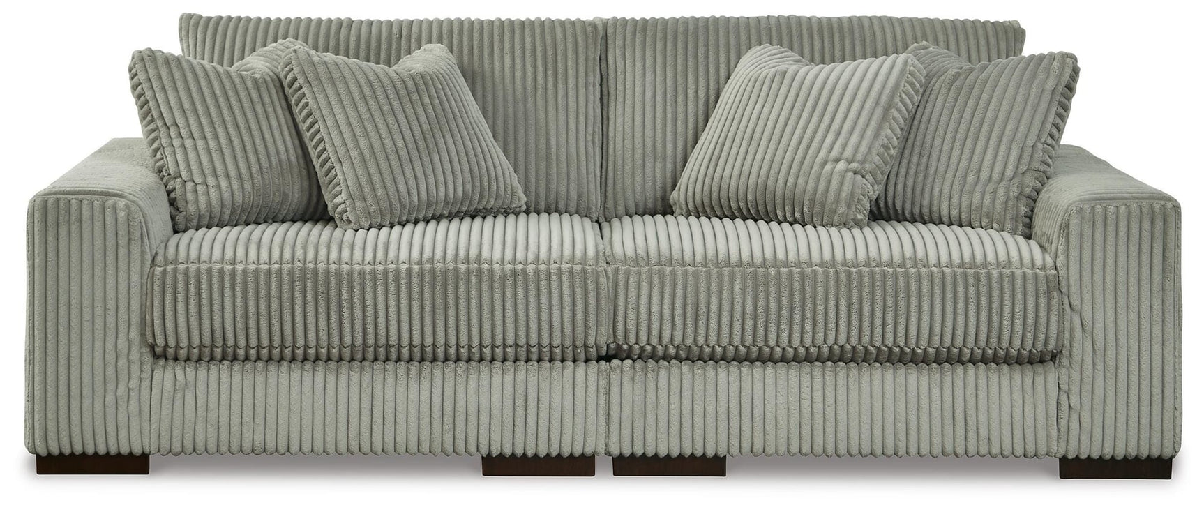 Lindyn Fog Velvet 2-Piece Sectional Sofa - image 2