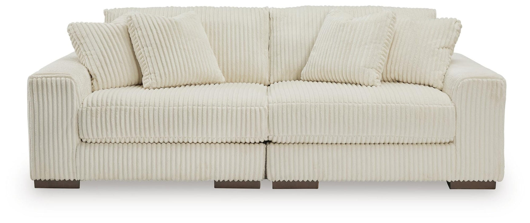 Lindyn Ivory Velvet 2-Piece Sectional Sofa - image 2