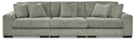 Lindyn Fog Velvet 3-Piece Sectional Sofa - image 2