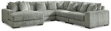Lindyn Fog 5-Piece Sectional with Ottoman - image 3