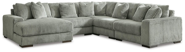 Lindyn Fog 5-Piece Sectional with Ottoman - image 3