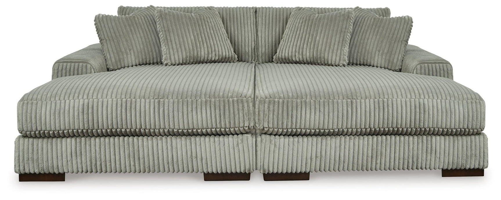Lindyn Fog Velvet Super Chaise - image 1
