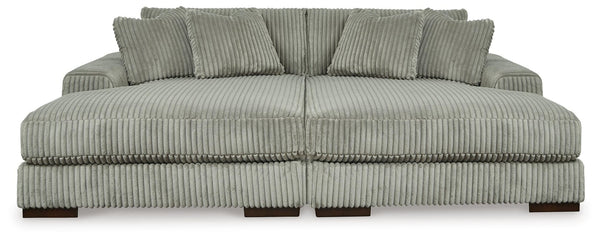 Lindyn Fog Velvet Super Chaise - image 1