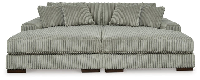 Lindyn Fog Velvet Super Chaise - image 1